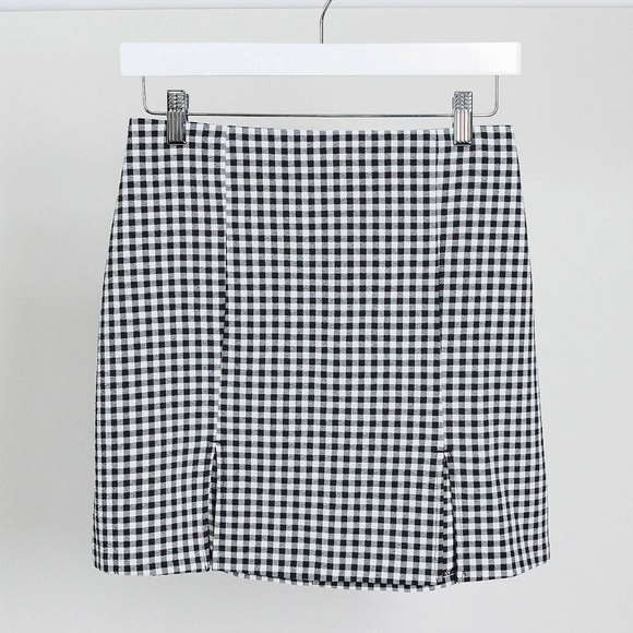 ASOS Dresses & Skirts - Monki Renata Gingham Stretch Mini Skirt Plaid Gingham